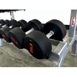 SPARTAN PRO 5-100 lbs Rubber Style Dumbbell Set Dumbbells