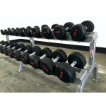 SPARTAN PRO 5-100 lbs Rubber Style Dumbbell Set Dumbbells