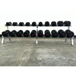 SPARTAN PRO 5-50 lbs Rubber Pro Style Dumbbell Set Dumbbells