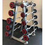 SPARTAN PRO Rubberized Encased Barbell 20-110Lb Set Fixed Barbells SPARTAN PRO Rubberized Encased Barbell 20-110Lb Set Fixed Barbells